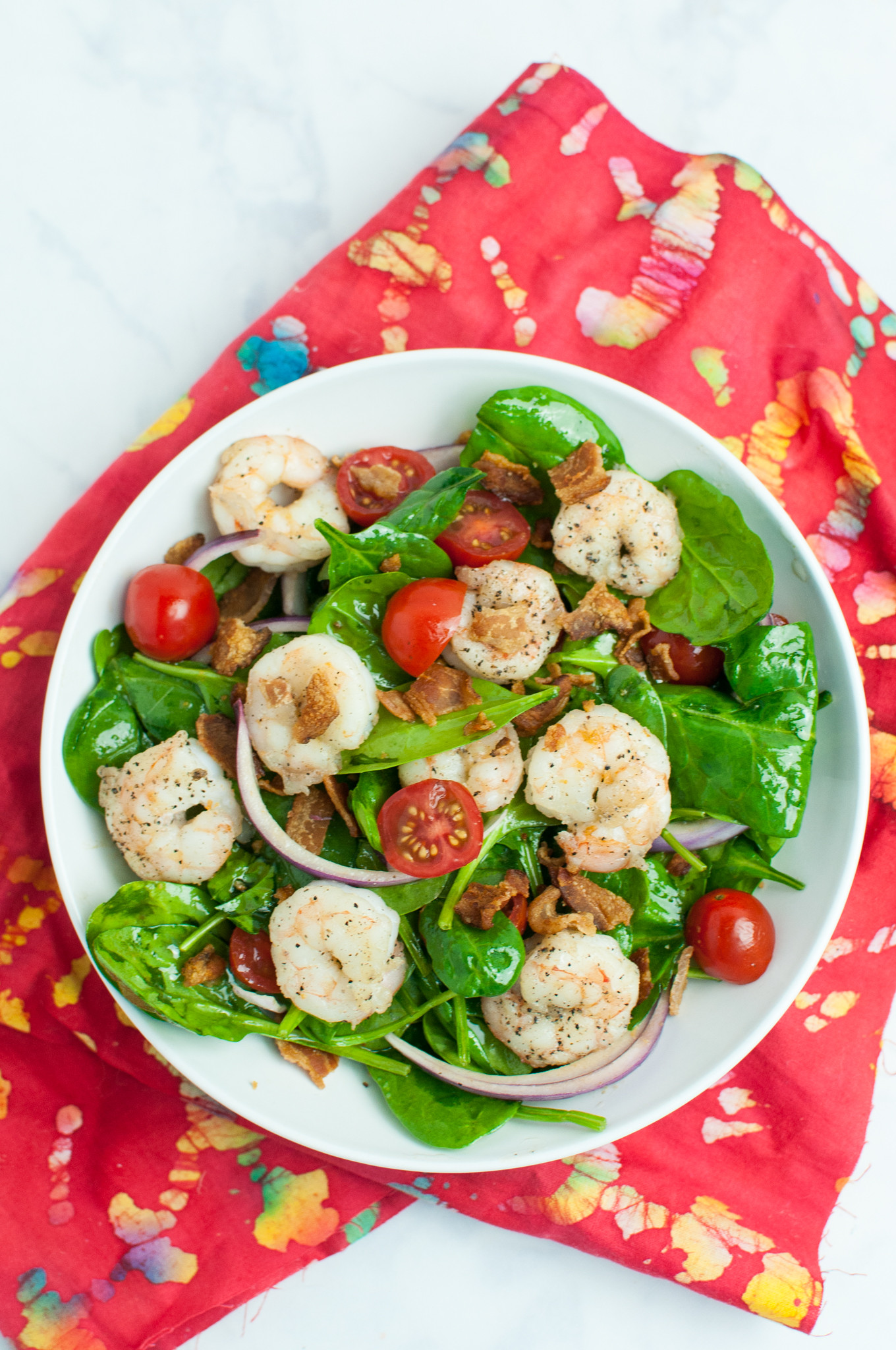 Shrimp Spinach Salad
 Shrimp and Spinach Salad with Balsamic Vinaigrette