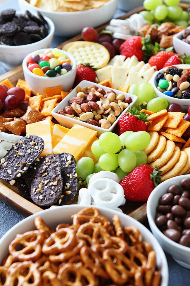 Small Healthy Snacks
 Sweet and Salty Snack Board