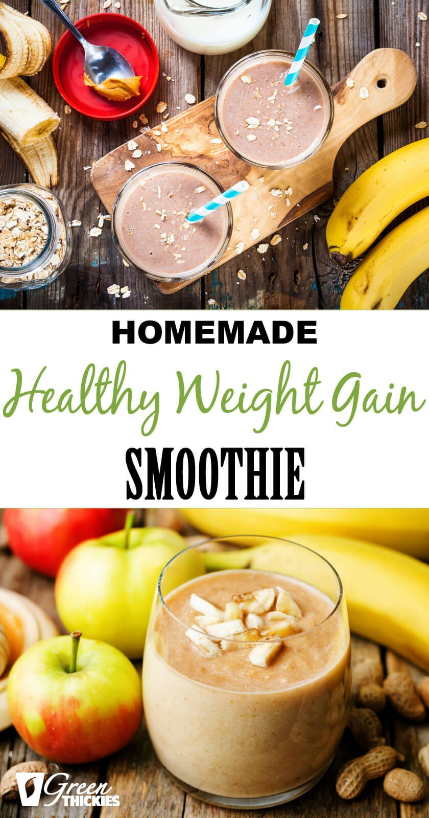 Smoothies To Gain Weight
 Homemade Healthy Weight Gain Smoothie