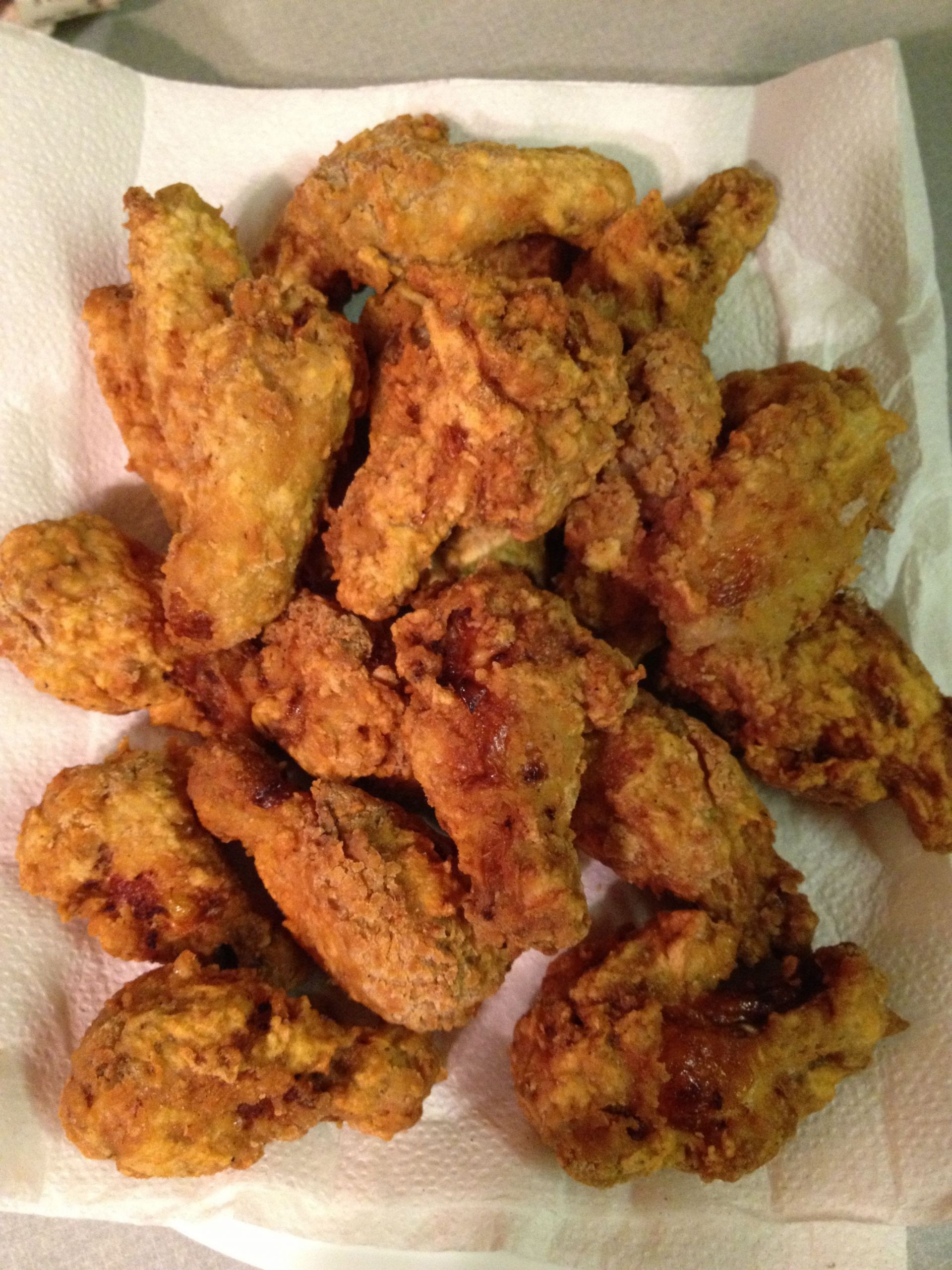 Southern Fried Chicken Wings
 Deep Fried Chicken Wings Baked 30 min at 400 turn half