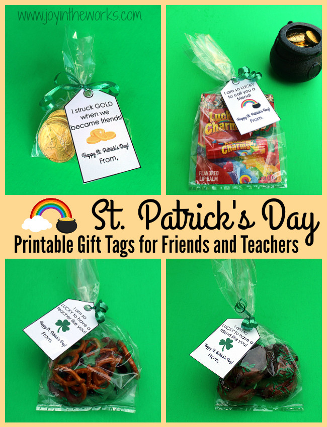 St Patrick's Day Gifts
 St Patrick s Day Gifts with Free Printable Gift Tags