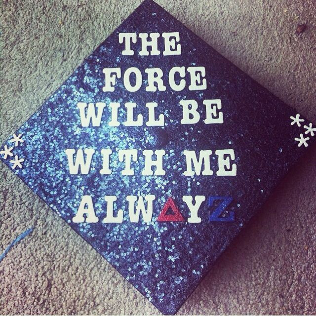 Star Wars Graduation Quotes
 Graduation Cap Star Wars Delta Zeta