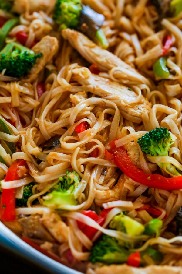 Stir Fry With Noodles
 Chicken Stir Fry with Rice Noodles 30 minute meal
