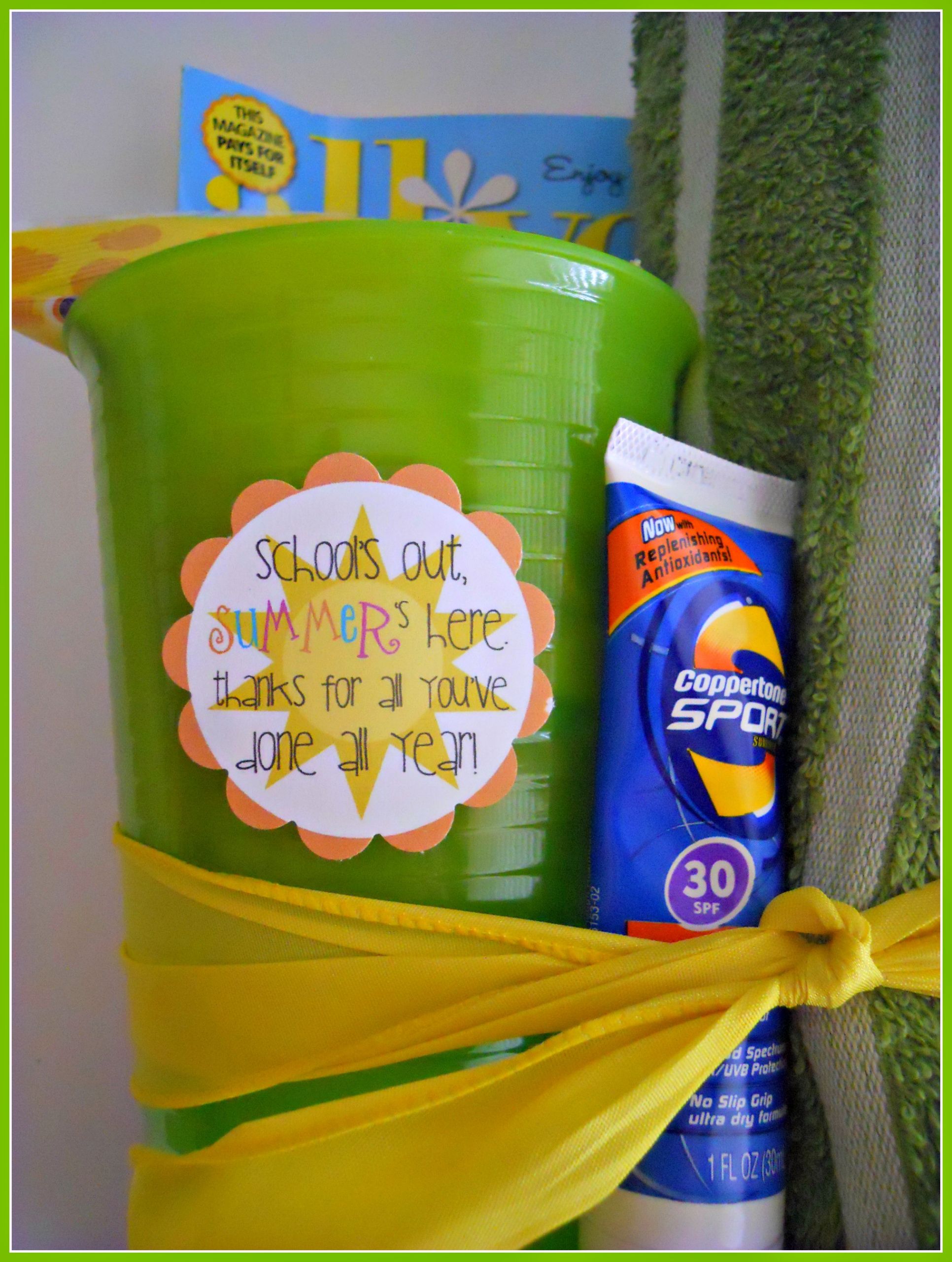 Summer Gift Basket Ideas For Teachers
 Summer Teacher Gift