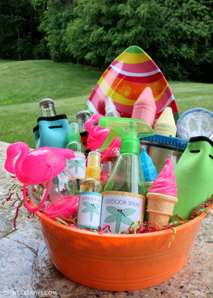 Summer Gift Idea
 Summer Party Gift Basket Oh My Creative