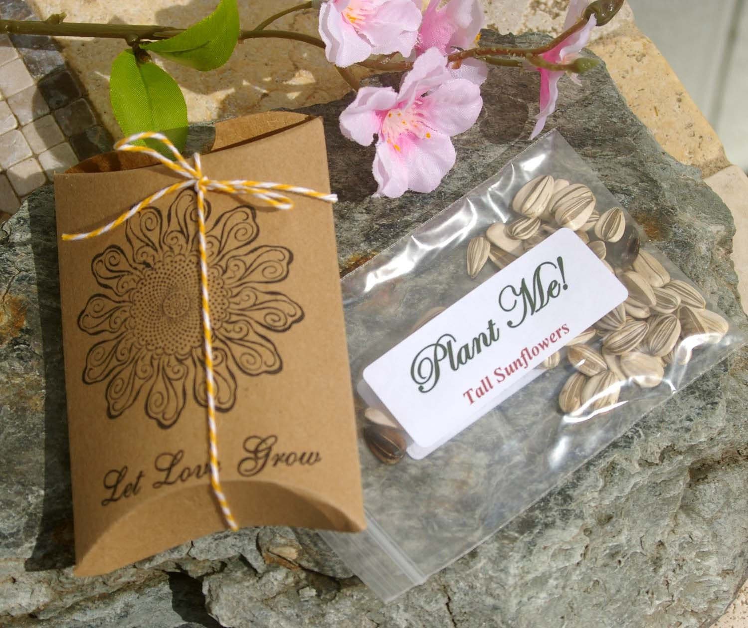 Sunflower Wedding Favors
 Wedding Favors With Sunflower Seeds Let Love Grow by