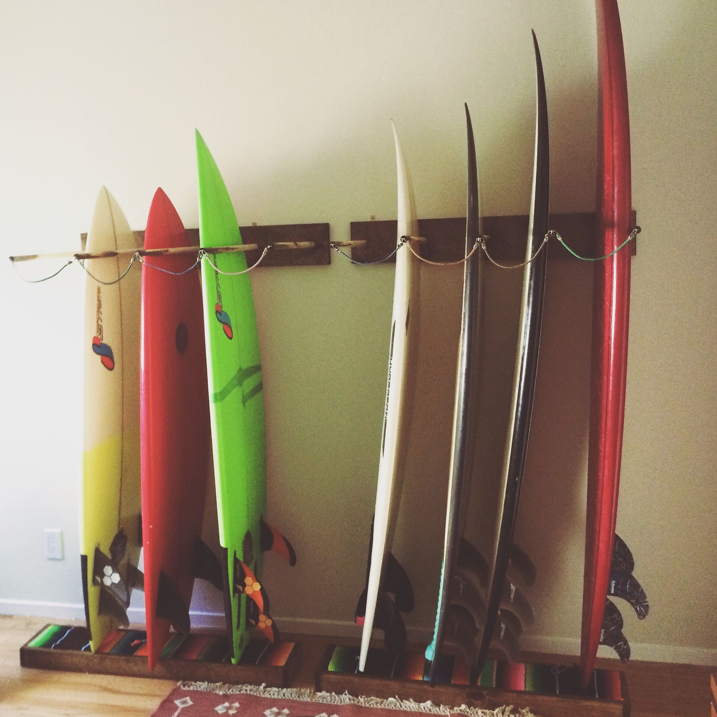 Surfboard Bike Rack DIY
 DIY surfboard rack DIY Pinterest