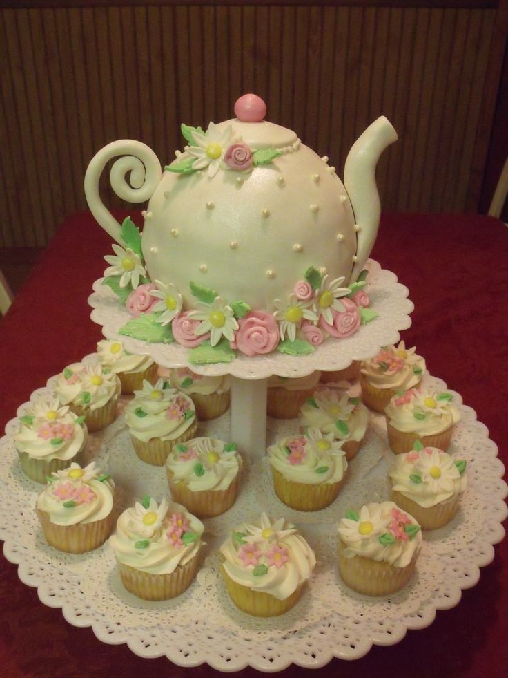 Tea Party Birthday Cake Ideas
 119 best images about la s tea party on Pinterest