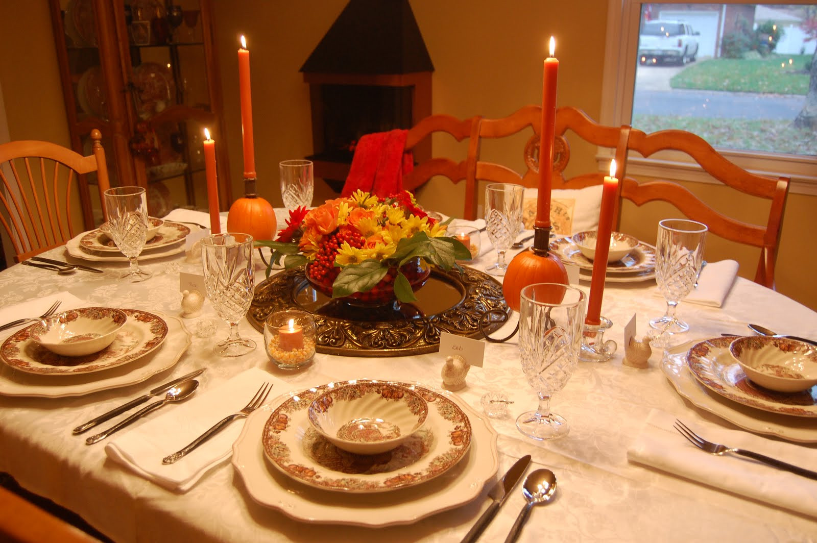 Thanksgiving Dinner Table Decorations
 Ma Maison Thanksgiving Table