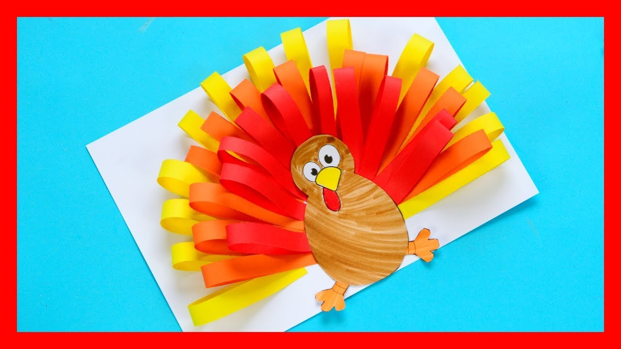 Thanksgiving Turkey Craft
 Paper Turkey Craft fun Thanksgiving craft for kids
