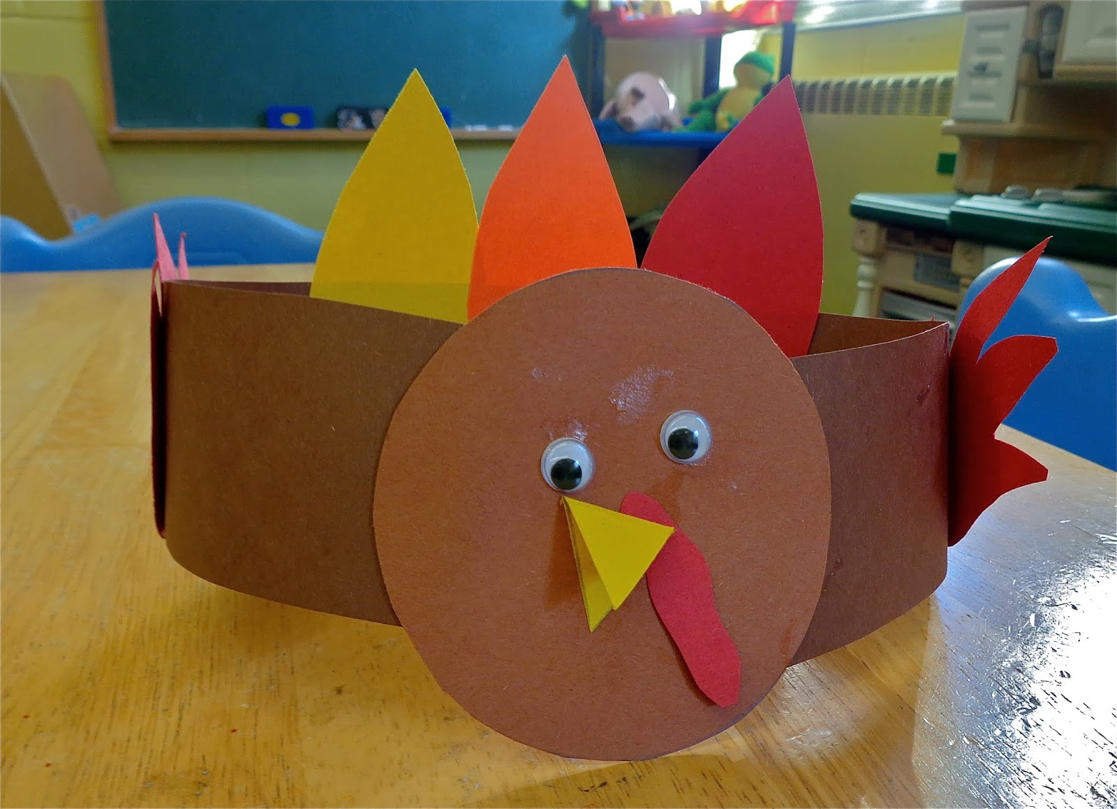 Thanksgiving Turkey Craft
 Terrific Preschool Years Thanksgiving placemats