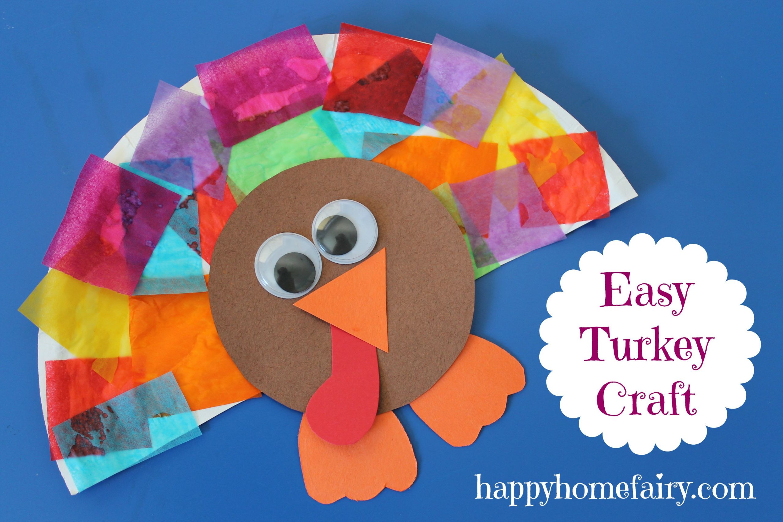 Thanksgiving Turkey Craft
 Easy Turkey Craft Happy Home Fairy