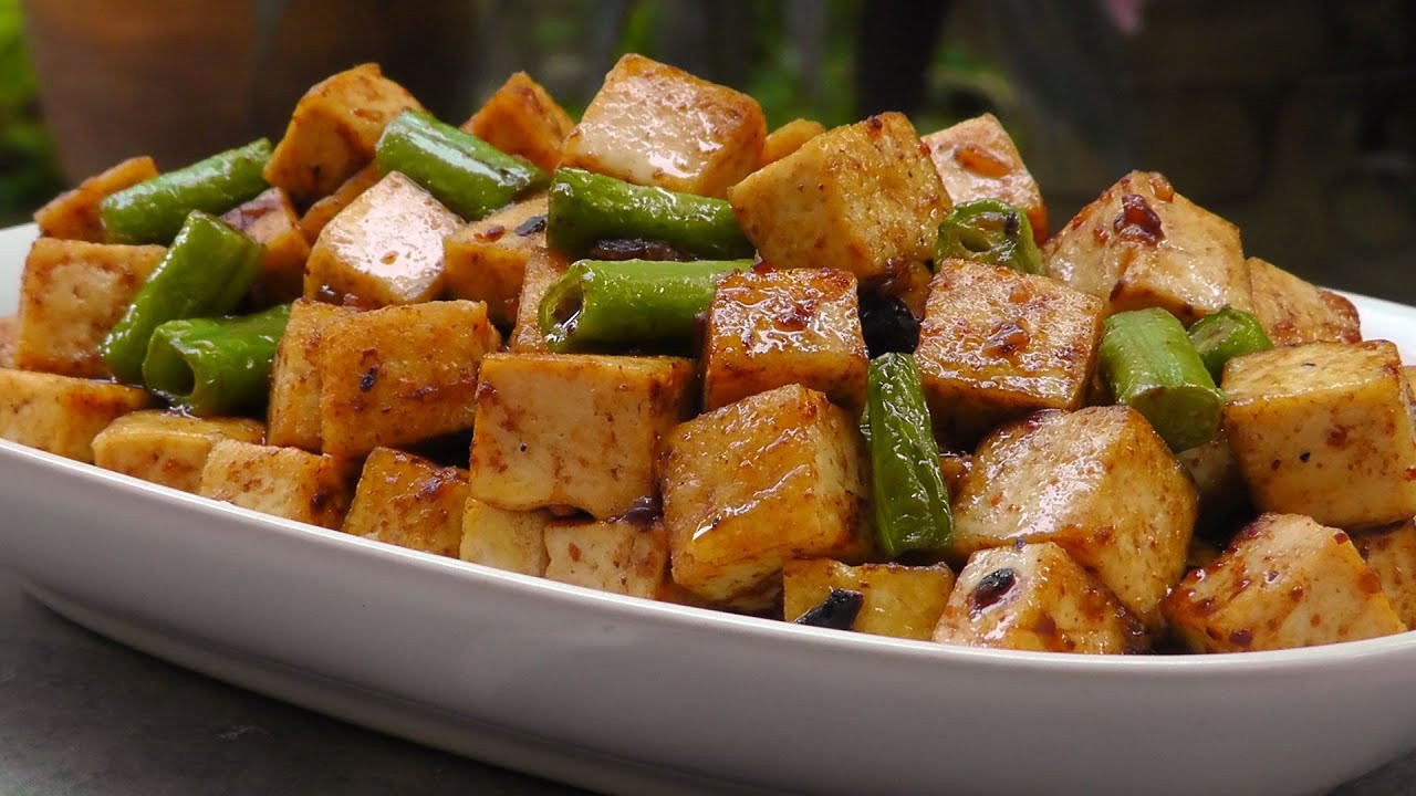 Tofu Sauce Recipes
 Chinese Tofu in Black Bean Sauce Vegan Ve arian Recipe