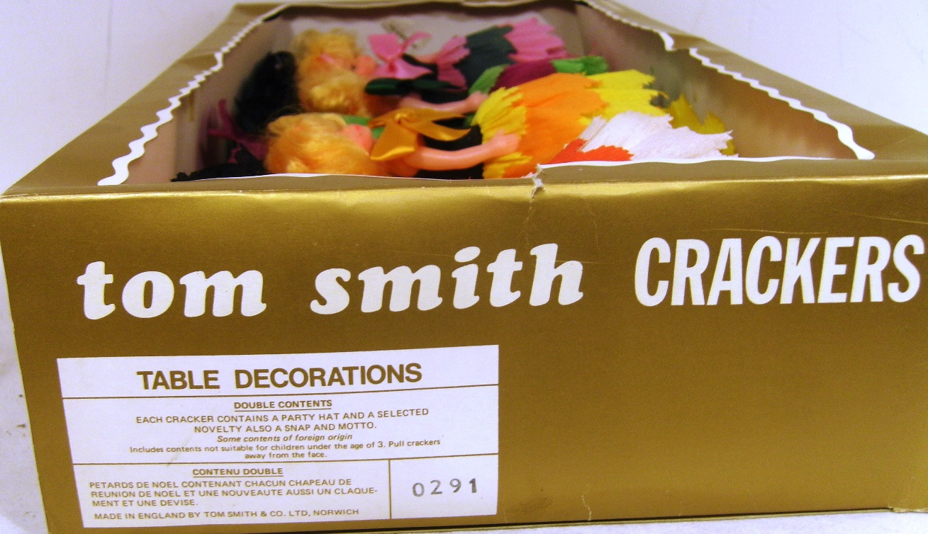 Tom Smith Christmas Crackers
 v unusual c 1960 s tom smith doll xmas crackers boxed