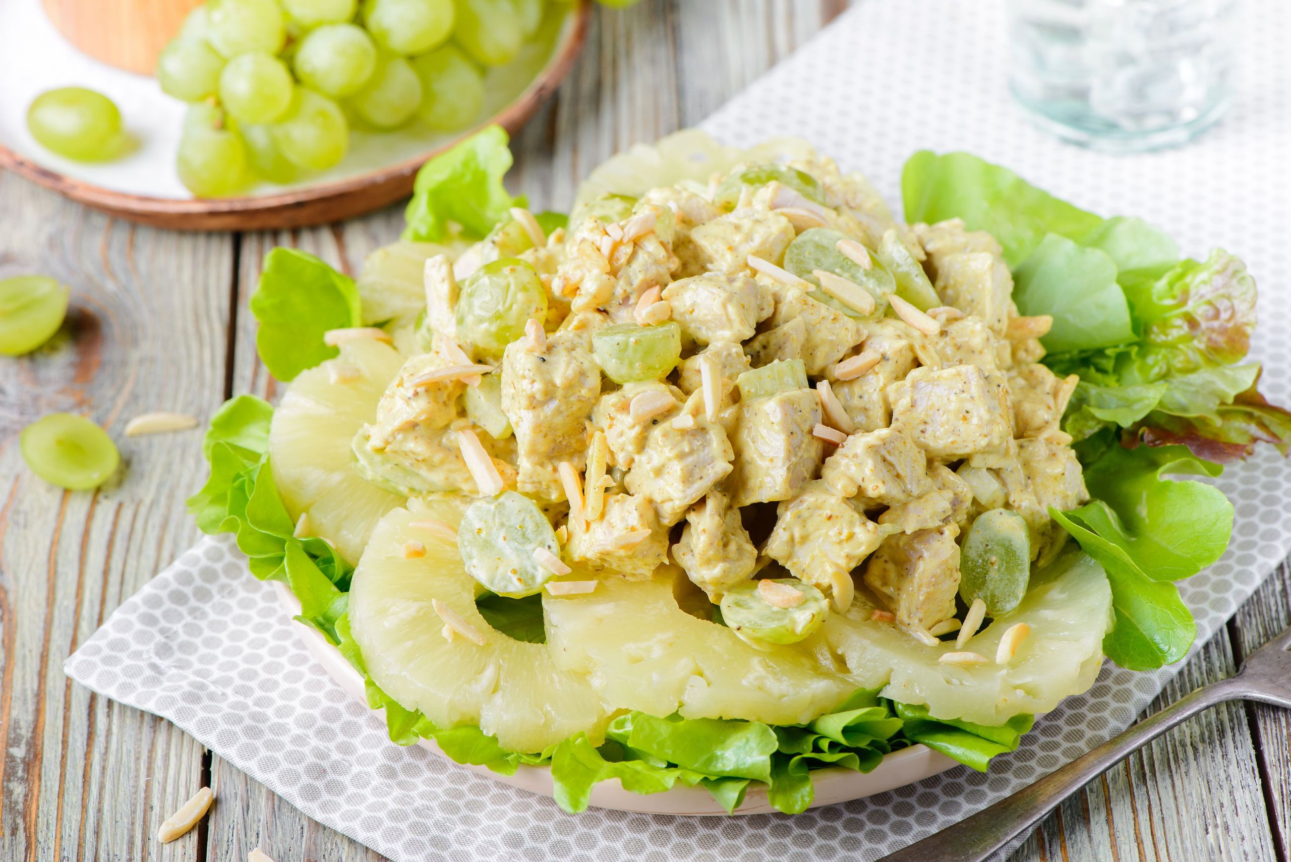 Turkey Salad With Grapes
 Special Turkey Salad Recipe With Grapes and Almonds