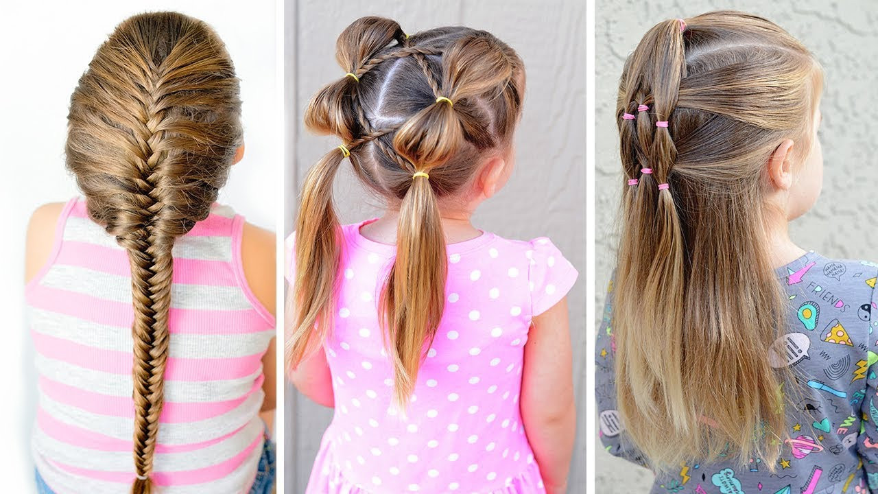Updos Hairstyles For Little Girls
 4 EASY HAIRSTYLES FOR LITTLE GIRLS⭐ EASY TODDLER