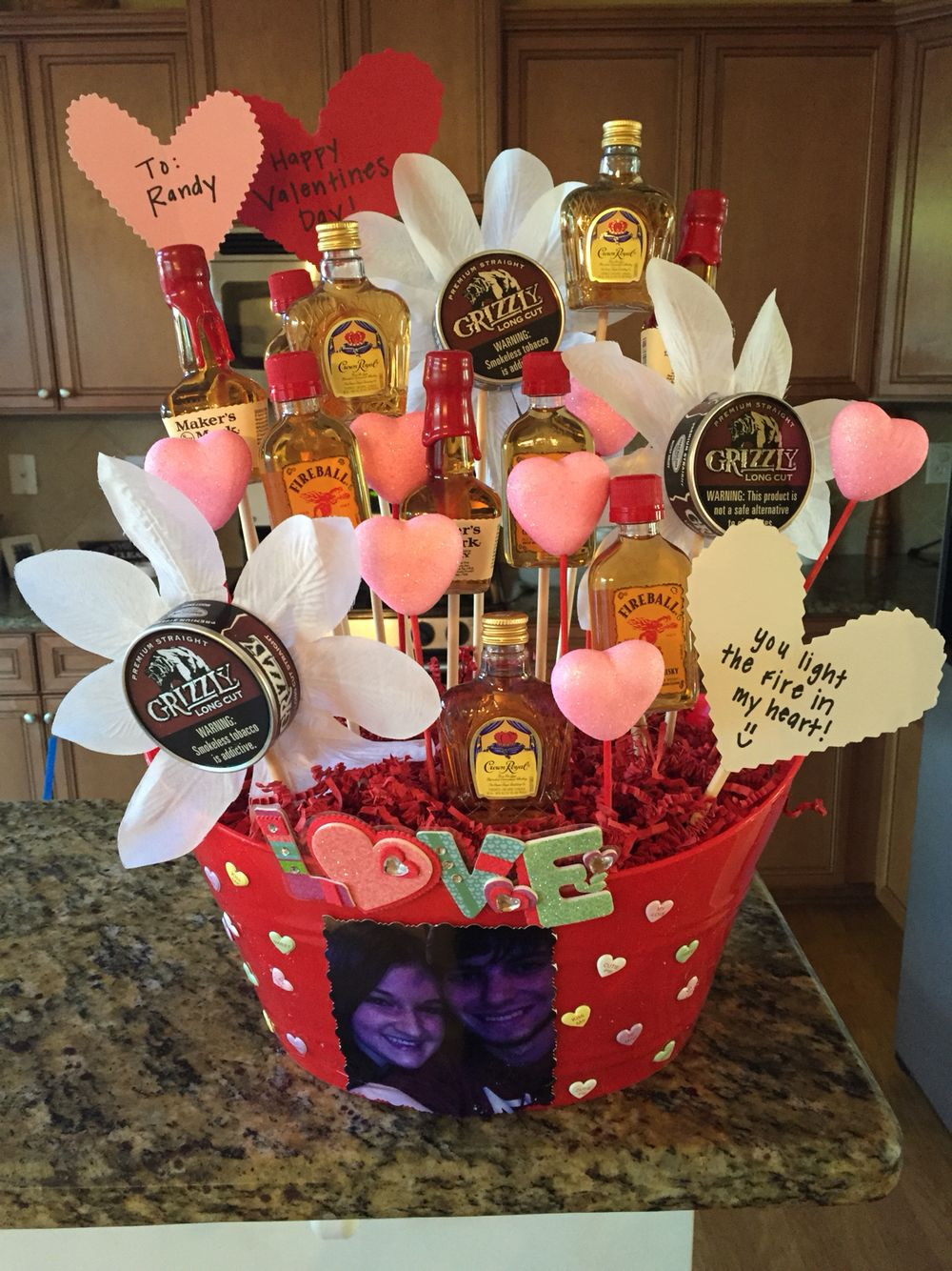Valentines Day Gift Ideas For Boys
 Man bouquet for my country boy Valentine s Day