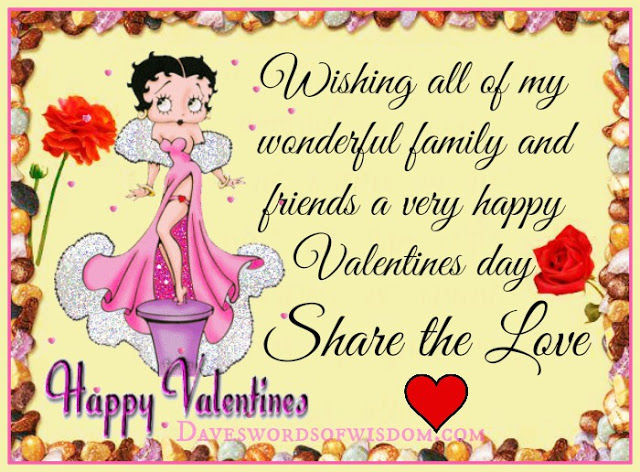 Valentines Quotes For Family
 Wishing All My Wonderful Family And Friends A Happy