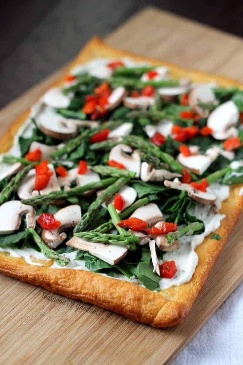 Vegetable Pizza Appetizers
 Veggie Pizza Appetizer Recipe Teaspoon Goodness