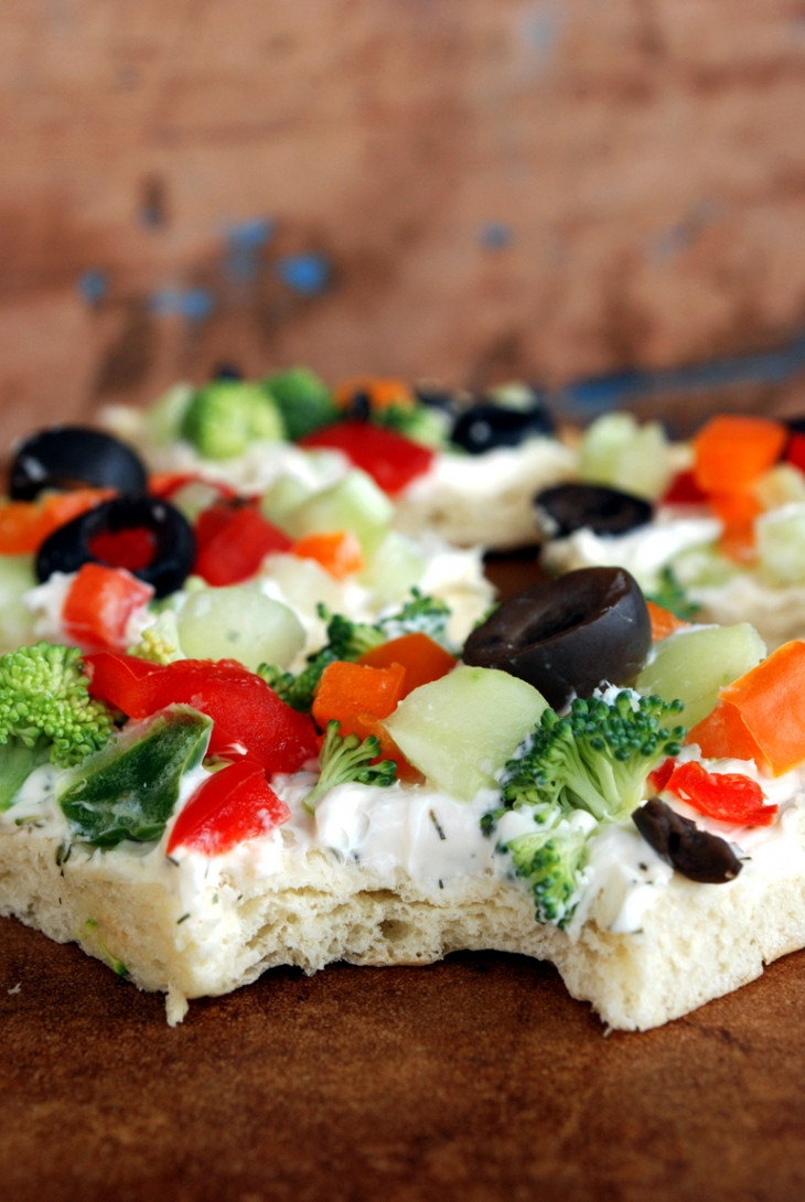 Vegetable Pizza Appetizers
 Veggie Pizza Appetizer The Merrythought