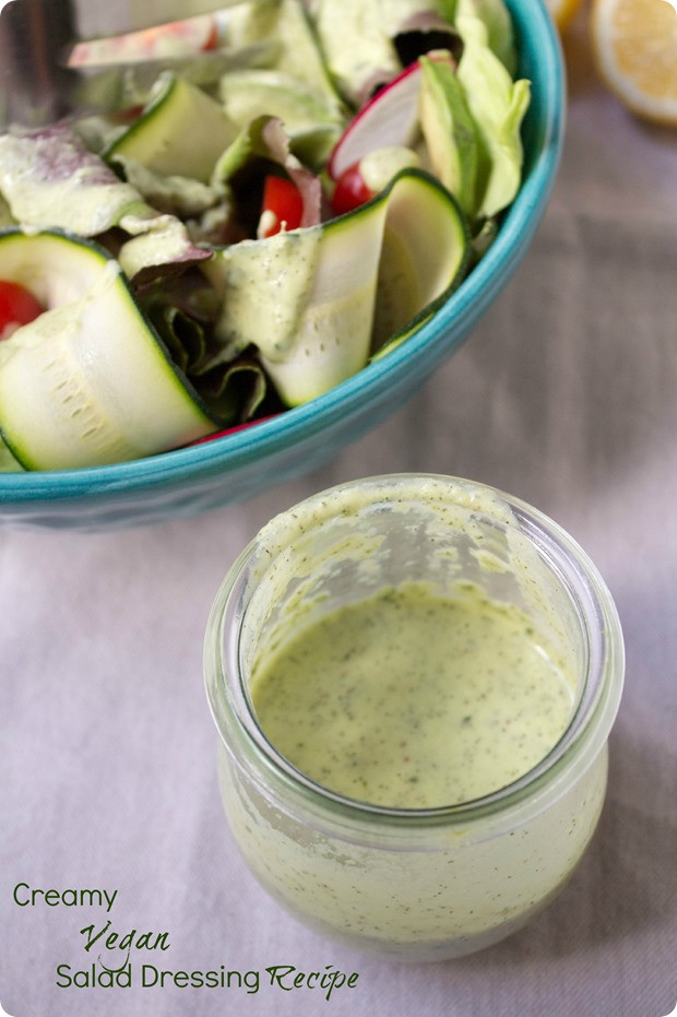 Vegetarian Salad Dressings
 Creamy Vegan Salad Dressing Recipe fANNEtastic food