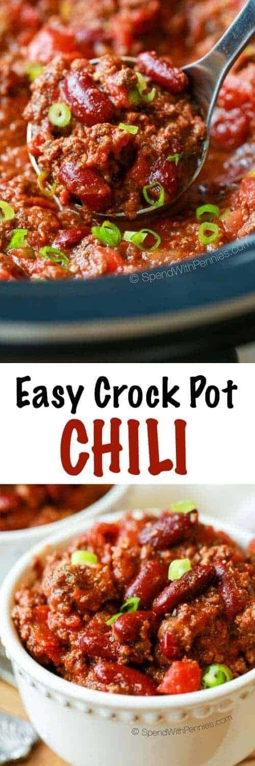 Venison Chili Crockpot Recipes
 Easy Crock Pot Chili Recipe Spend With Pennies