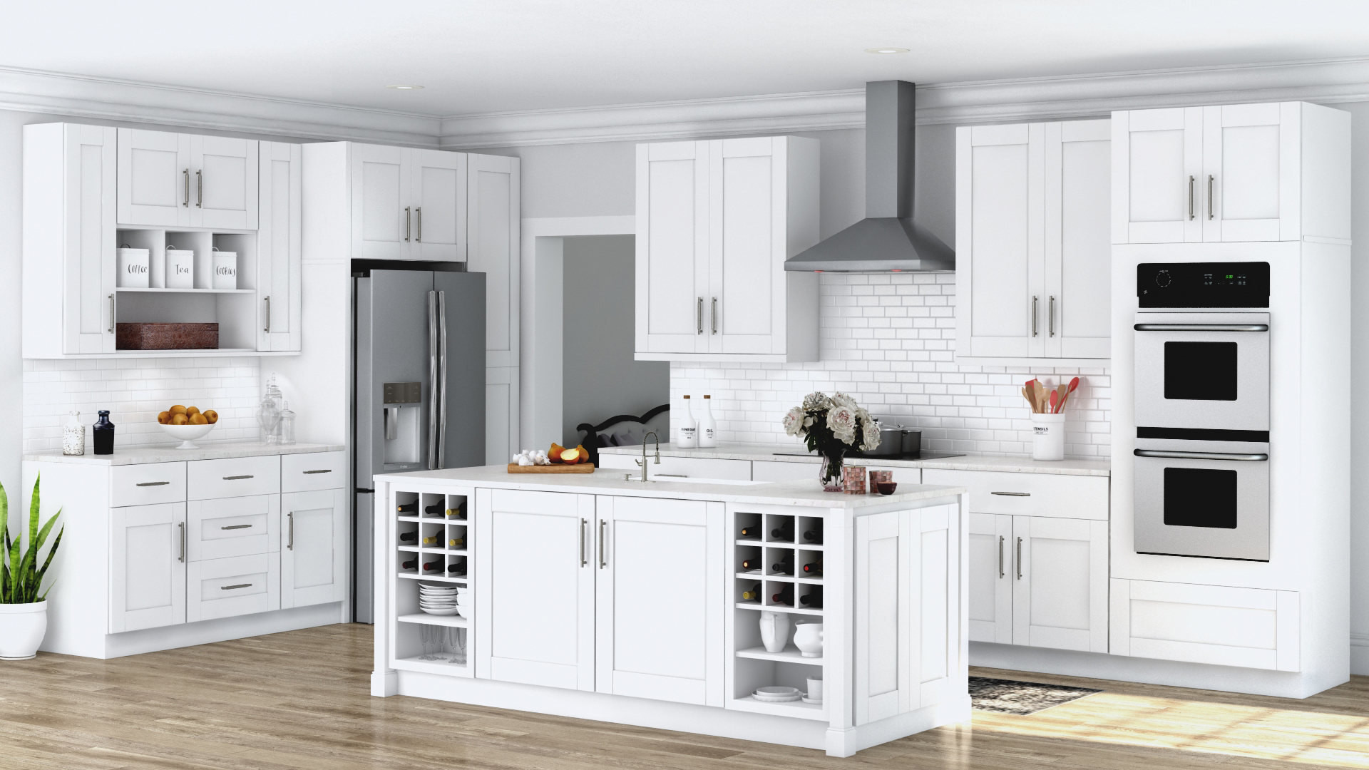 Wall Cabinet Kitchen
 Shaker Wall Cabinets in White – Kitchen – The Home Depot