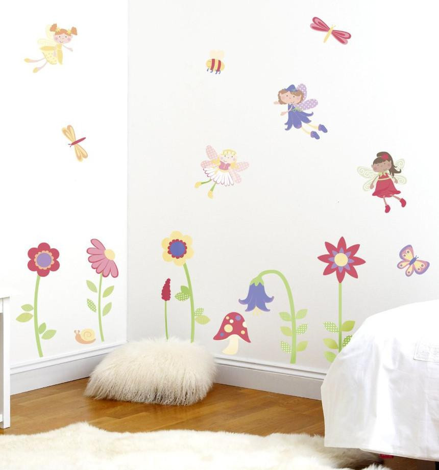Wall Decals For Girl Bedroom
 Fairy Garden Wall Decals Girls Bedroom Decor – Fun Rooms