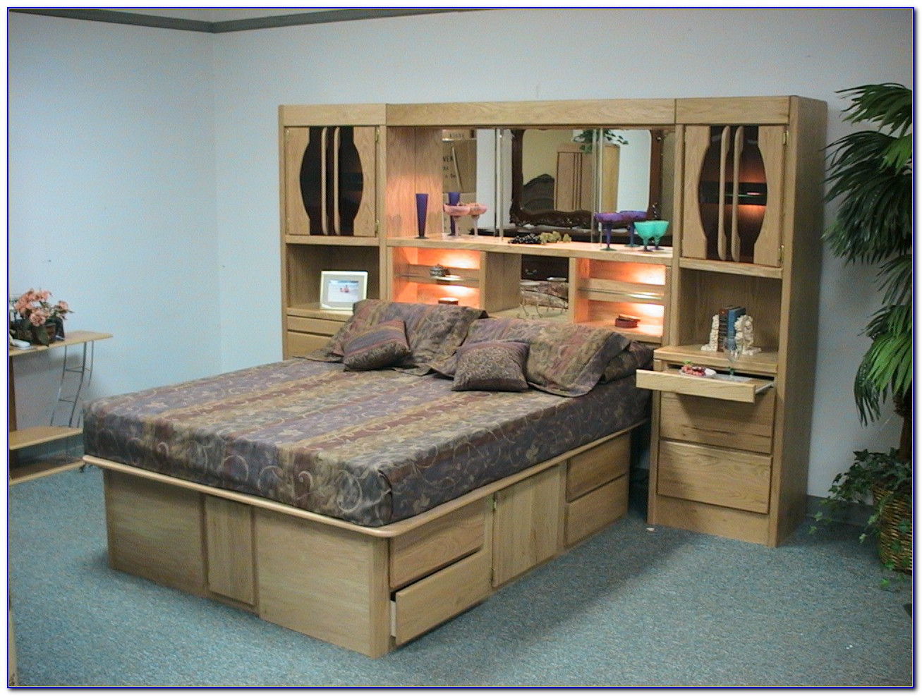 Wall Unit Bedroom Furniture
 Oak Wall Unit Bedroom Set Home Design Ideas Sets