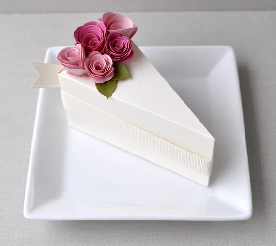Wedding Cake Slice Boxes
 Picture Cake Slice Boxes For Guest Favors