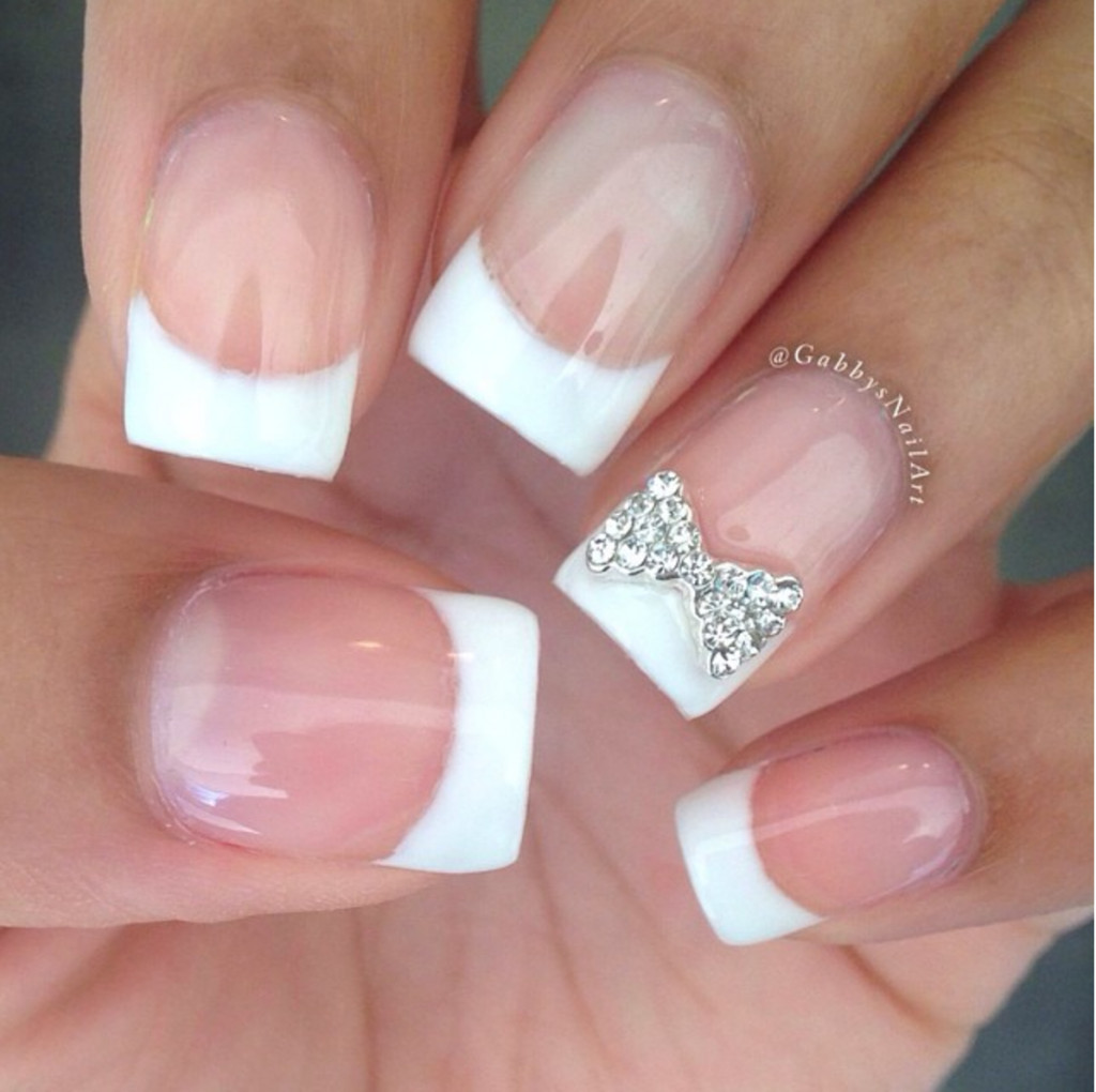 Wedding French Nails
 15 Wedding Nail Designs For the Bride To Be