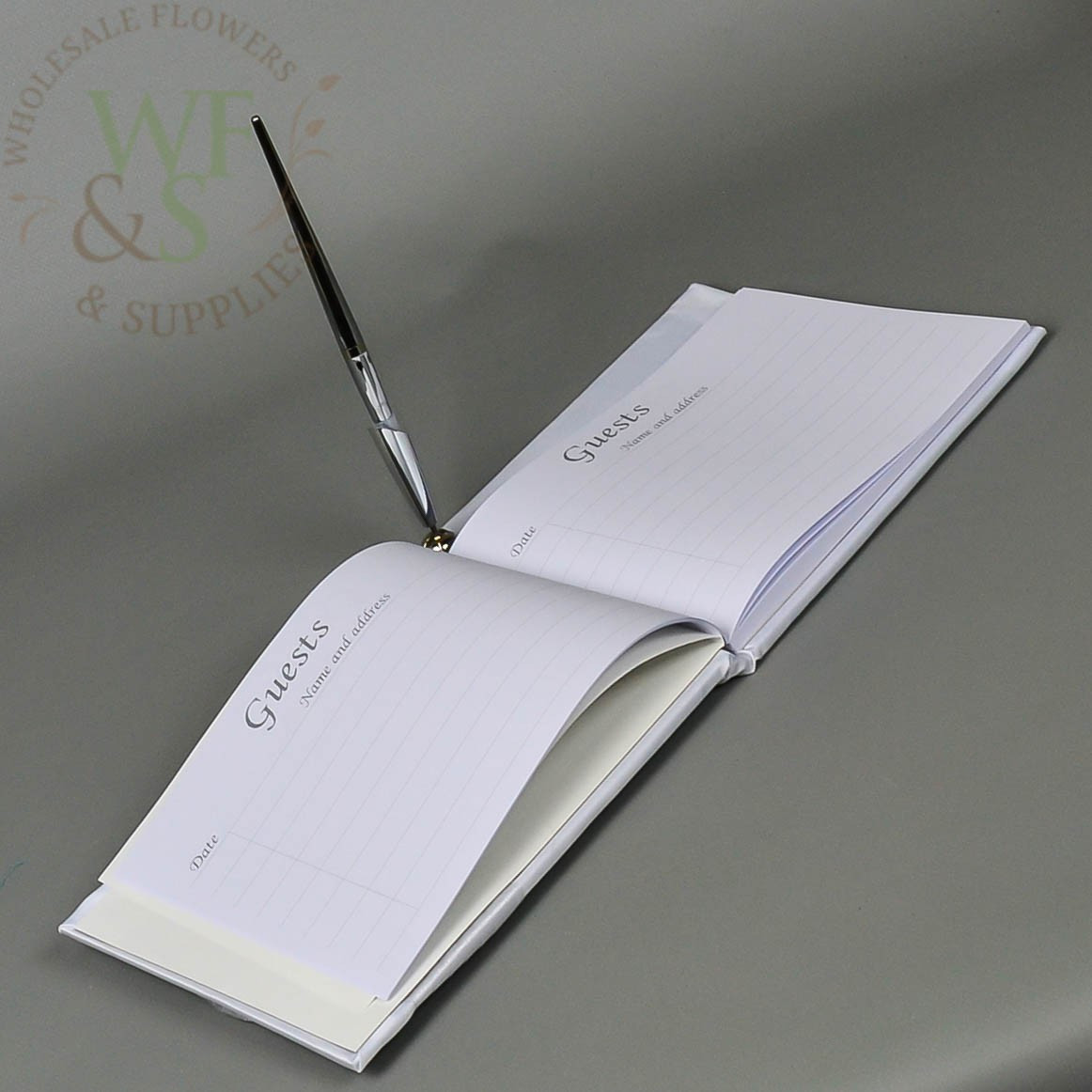 Wedding Guest Book With Pen
 Wedding Guest Book & Pen Set Wholesale Flowers and Supplies