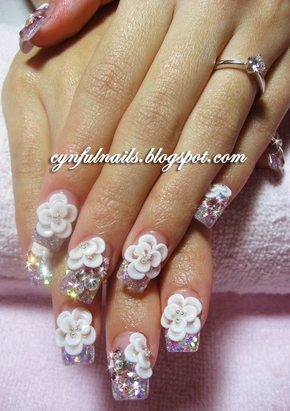 Wedding Nails Gel
 Cynful Nails Bridal gel nails