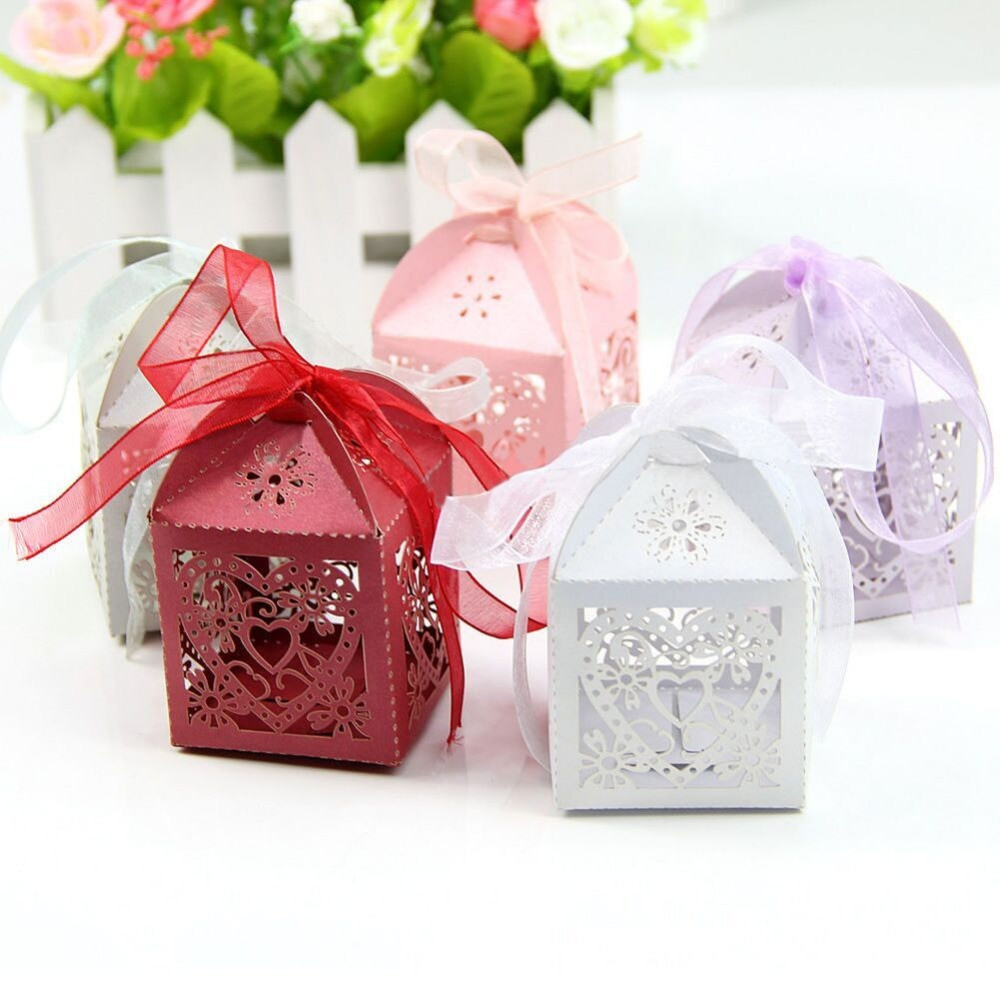 Wedding Party Favors
 50Pcs set Hollow Love Heart Party Wedding Hollow lovers