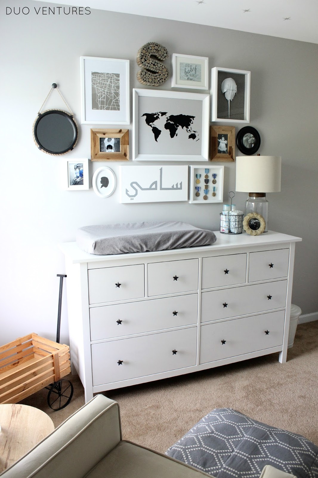 White Dressers For Baby Room
 Duo Ventures The Nursery Custom IKEA Hemnes Dresser