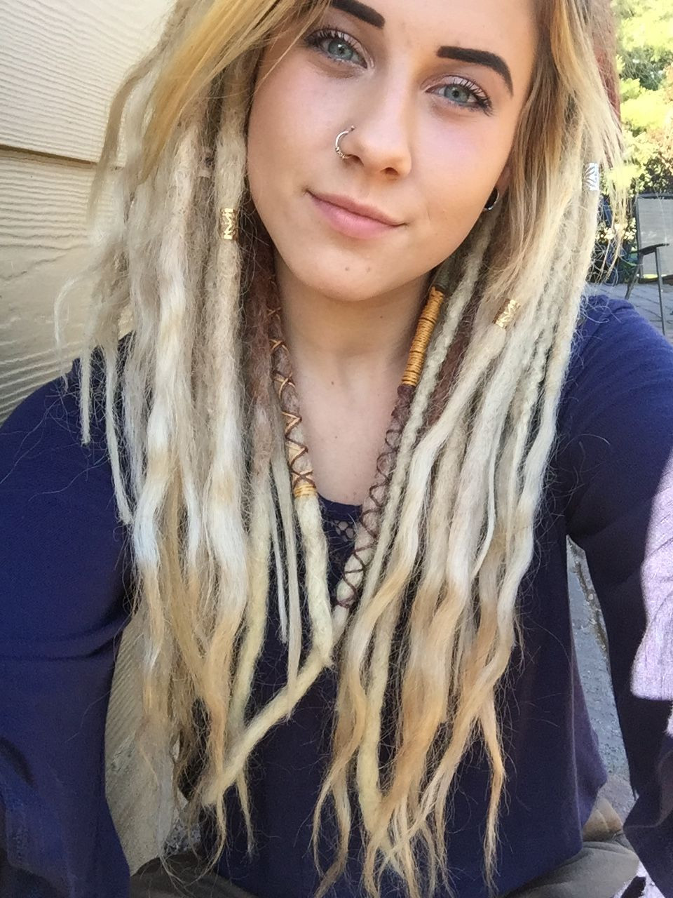 White Girl Dread Hairstyles
 Happy dreads