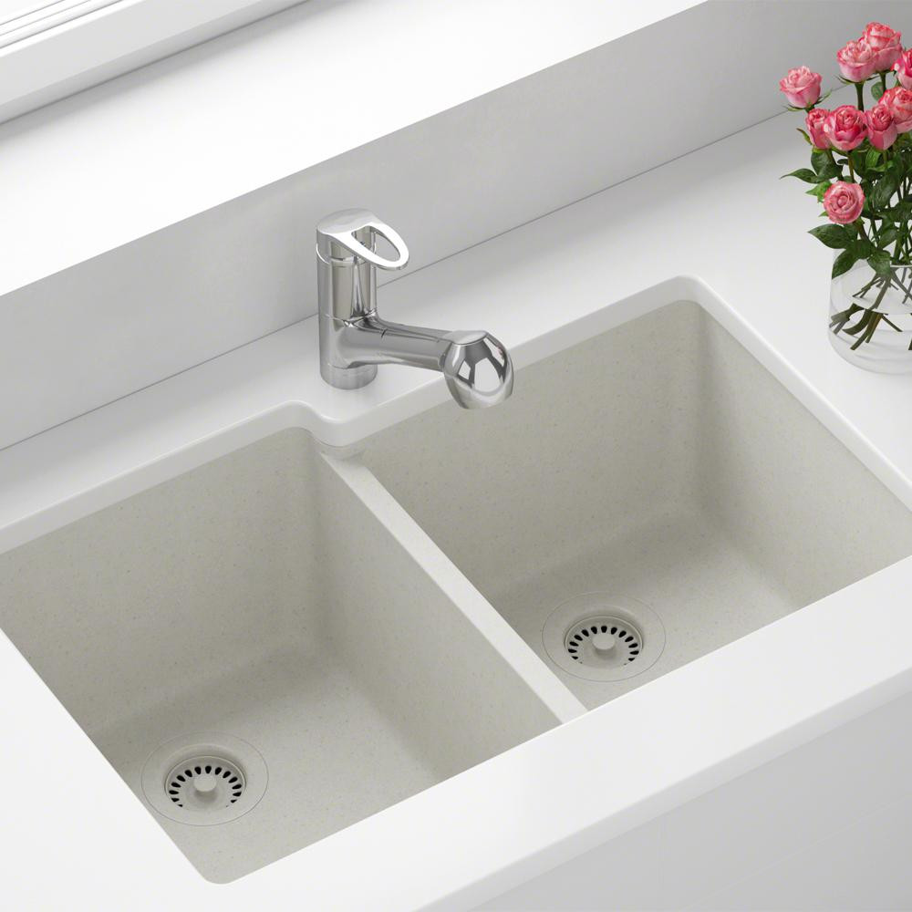 White Kitchen Sink Home Depot
 MR Direct All in e Undermount Granite posite 32 5 in