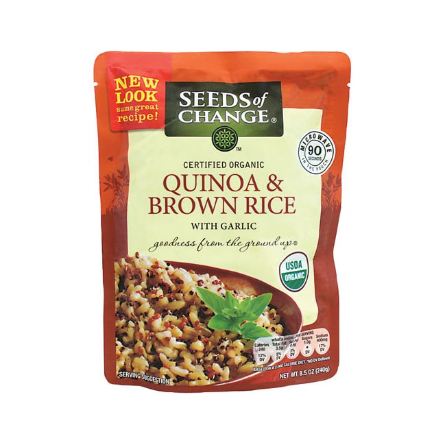 Whole Grain Brown Rice
 Seeds of Change Quinoa and Whole Grain Brown Rice 8 5 oz