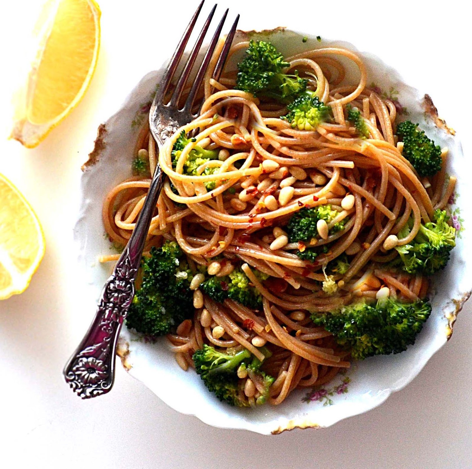 Whole Grain Spaghetti
 Sew French Whole Wheat Pasta With Broccoli & Pine Nuts
