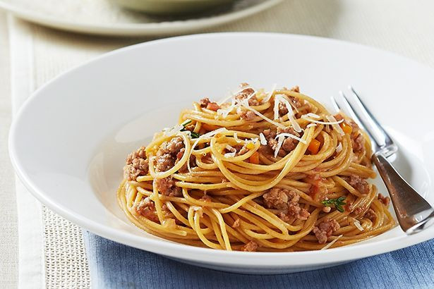 Whole Grain Spaghetti
 Whole grain spaghetti with veal speck ragu and napoletana
