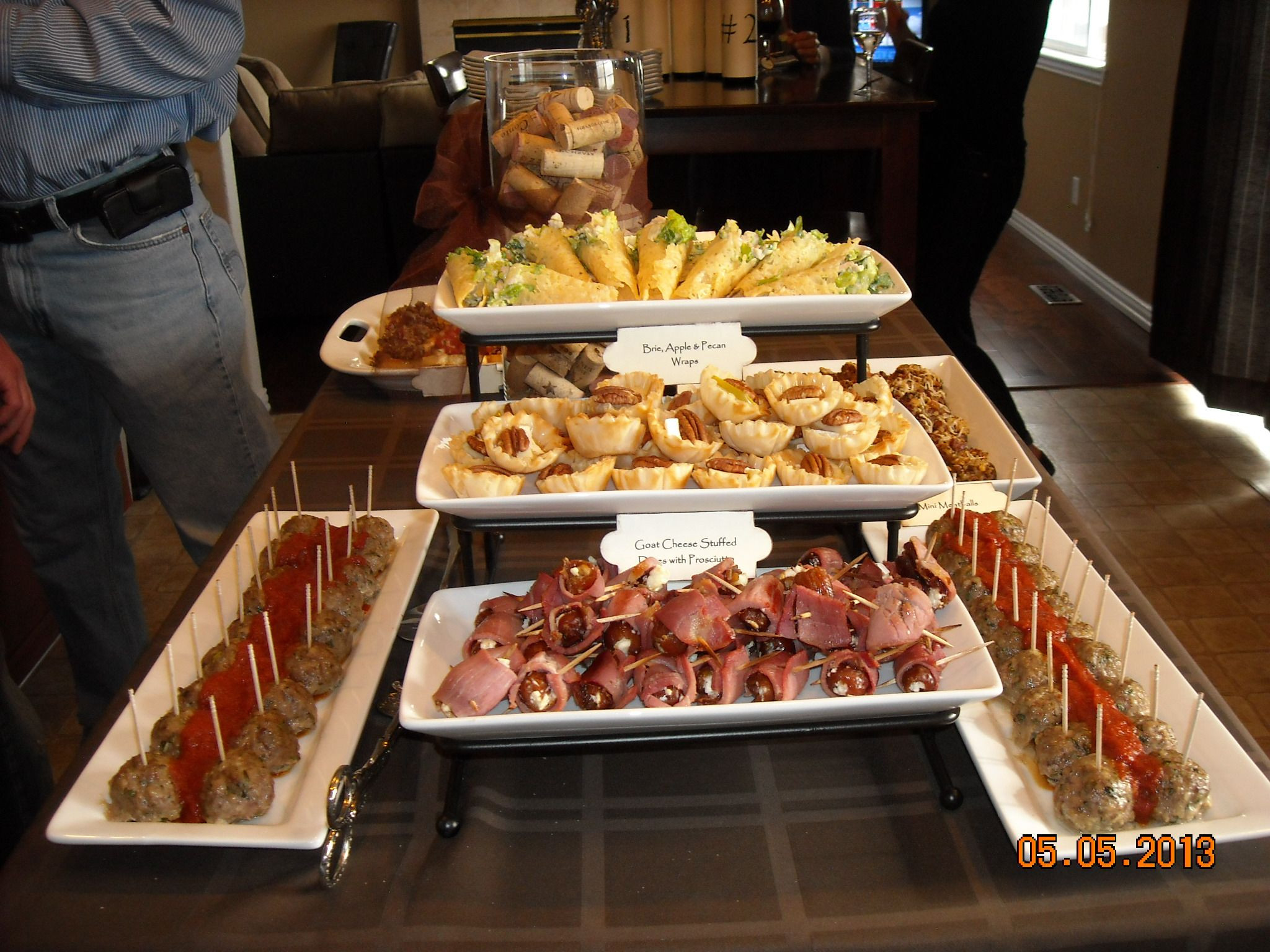 Wine Party Food Ideas
 appetizer display for wine & cheese party