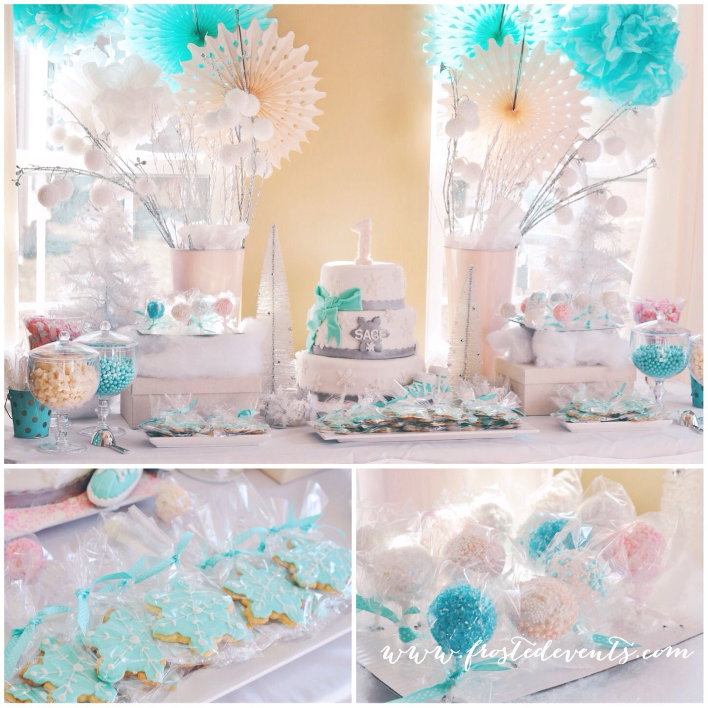 Winter Birthday Party Ideas For 1 Year Old
 Winter Wonderland First Birthday Party by Frosted Events
