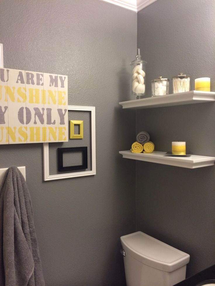 Yellow And Gray Bathroom Decor
 Best 25 Yellow bathrooms ideas on Pinterest