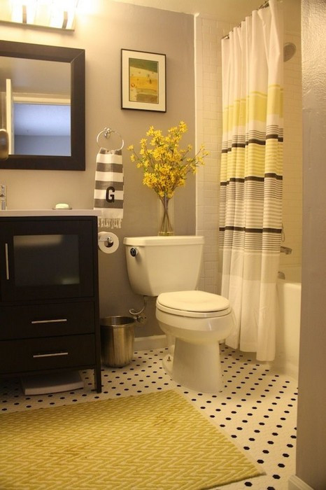 Yellow And Gray Bathroom Decor
 22 Bathrooms with Yellow Accents MessageNote