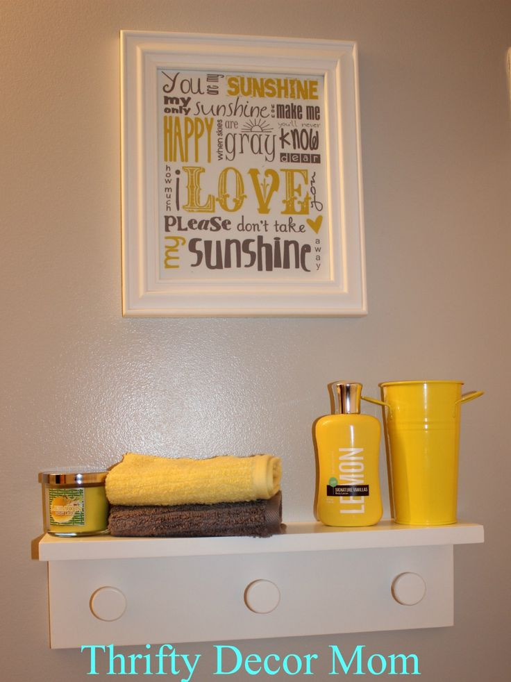 Yellow And Gray Bathroom Decor
 11 best yellow & gray bathroom ideas images on Pinterest