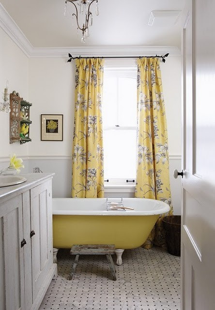 Yellow And Gray Bathroom Decor
 37 Sunny Yellow Bathroom Design Ideas DigsDigs