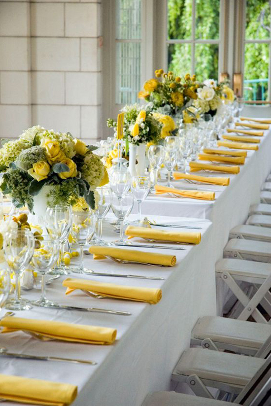 Yellow Themed Wedding
 Lemon Yellow Wedding Ideas Wedding Ideas By Colour