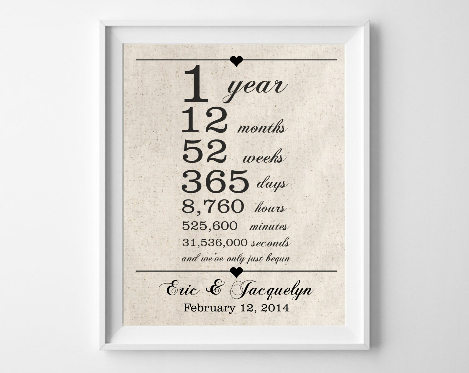 1 Year Anniversary Gift Ideas
 1st Anniversary Gift for Husband Wife e 1 Year Wedding