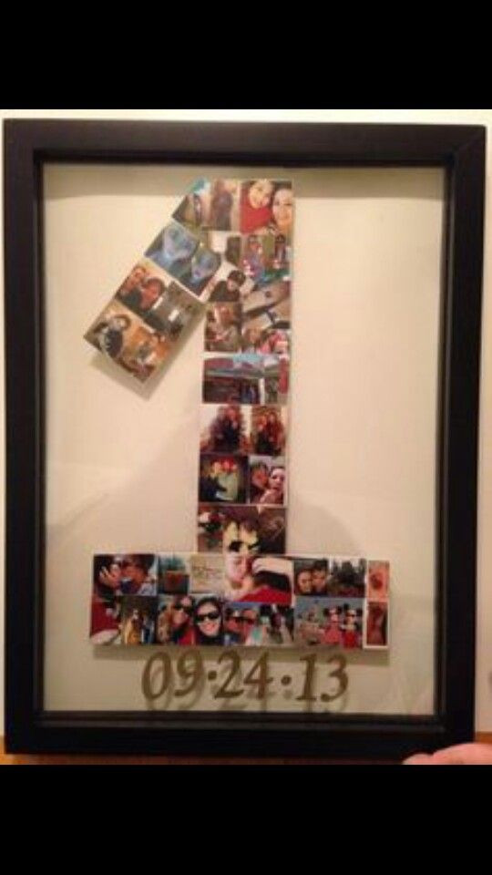 1 Year Anniversary Gift Ideas For Girlfriend
 My first Pinterest project My wonderful mom helped me