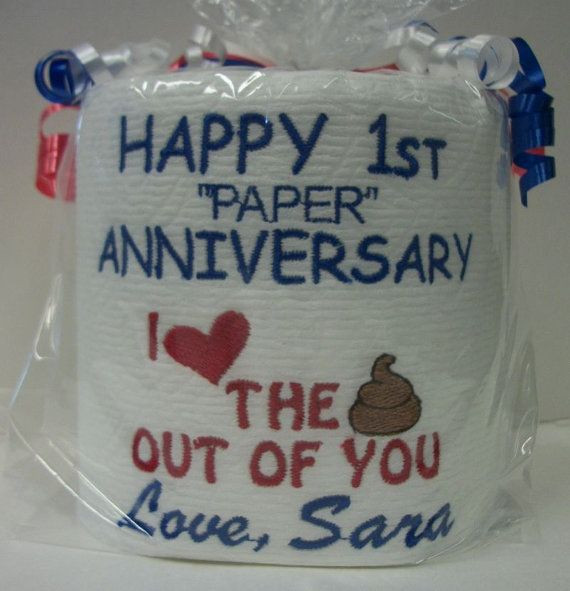 1 Year Anniversary Paper Gift Ideas
 Paper Anniversary First Anniversary for him by